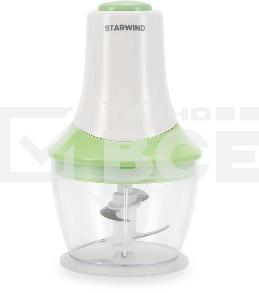 Измельчитель электрический Starwind SCP2010 1л. 300Вт белый/зеленый