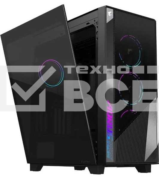 Компьютерный корпус Gigabyte AORUS AС500G черный без БП ATX 4x120mm 4x140mm 2xUSB3.0 1xUSB3.1 audio bott PSU