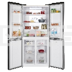 Холодильник Nordfrost RFQ 510 NFGI inverter бежевое стекло трехкамерный 286/141л морозилка снизу, Side-by-Side, фото2