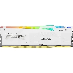 Оперативная память Kingston Fury Beast, DDR5, 32GB (1x32GB), 5600MHz, CL36, радиатор, RGB, белый, фото 1