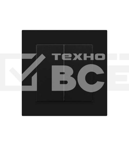 Выключатель Intro Accent 6-104-05 двойн. 10А-250В IP20 СУ AL/CU антрацит Б0063488