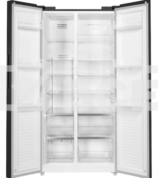 Холодильник Maunfeld MFF177NFB Slim Inverter черный двухкамерный 352/198л морозилка слева, No Frost, Side by Side