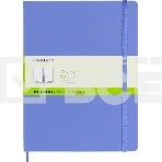 Блокнот Moleskine CLASSIC QP092B42 XLarge 190х250мм, 192 страниц, нелинованный, твердая обложка, голубая гортензия, фото4