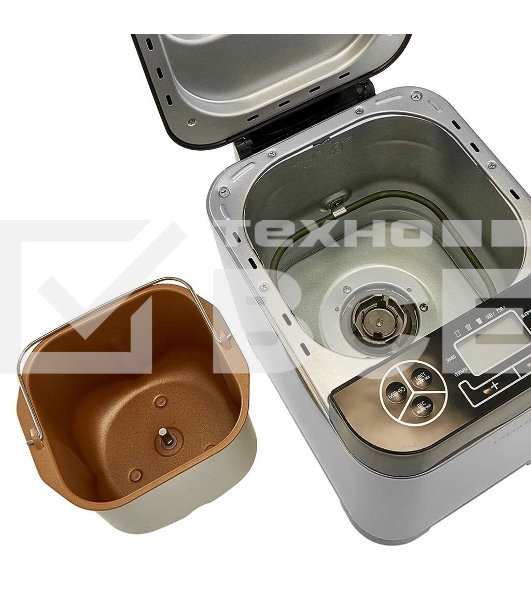 Хлебопечка DELTA LUX DL-8008В серебристый с черным