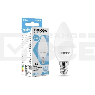 Лампа светодиодная TOKOV ELECTRIC 9 Вт С37 6500К Е14 176-264В