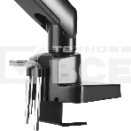 Кронштейн для мониторов Ultramounts UM709 черный 17'-32' макс.8кг крепление к столешнице поворот и наклон, фото8