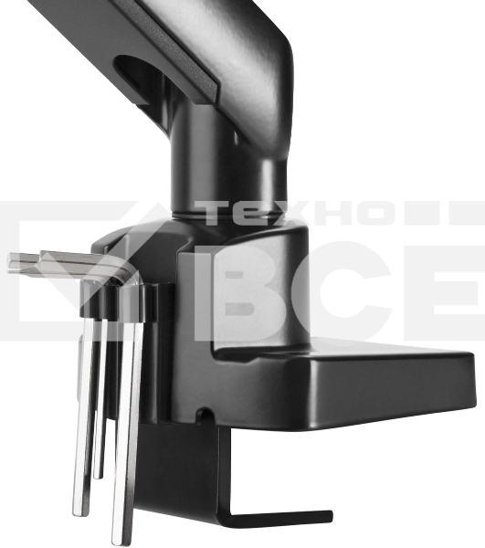 Кронштейн для мониторов Ultramounts UM709 черный 17'-32' макс.8кг крепление к столешнице поворот и наклон