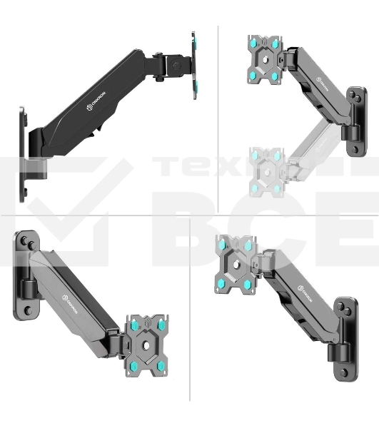 Кронштейн (держатель) ONKRON G120 для телевизора 13'-34' дюймов настенный, черный
