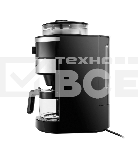 Кофеварка капельная Maunfeld MF-731BK черный, исп. кофе - зерновой/молотый, 0.83 л, 820 Вт.