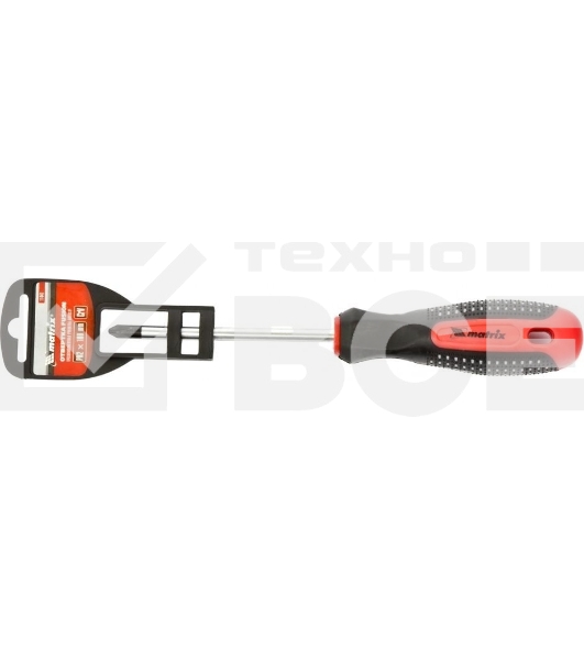 Отвертка Matrix Fusion 11441 PH2 х 100 мм, CrV, 3-х компонентная рукоятка 'anti slip'