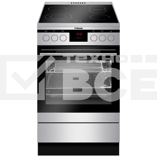 Плита электрическая Hansa FCCX58225 серебристый, конфорок 4 шт, духовка 65 л, 50 см x 85 см x 60 см