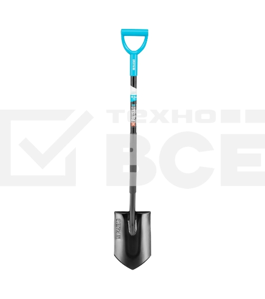 Лопата штыковая профессиональная Palisad LUXE 190х295х1200 мм, увеличенный наступ, цельнометал.