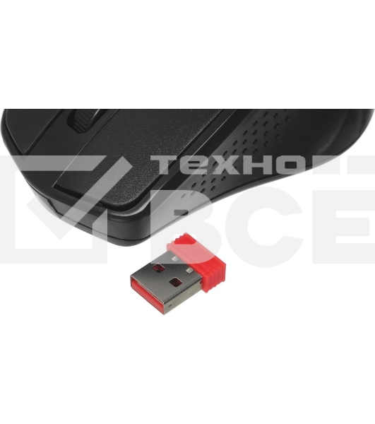 Мышь беспроводная Defender Datum MM-265 черный, 1600 dpi, радиоканал, USB, кнопки - 4