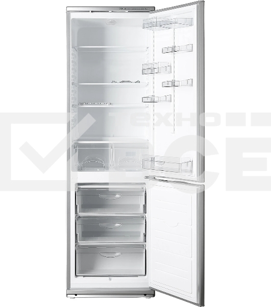 Холодильник Atlant ХМ-6024-080 серебристый двухкамерный 246/101л морозилка снизу