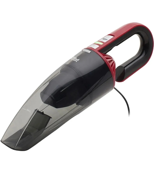 Пылесос ручной Kitfort КТ-537-2 черный/красный, 35/75 Вт, уборка сбор жидкости/сухая, пылесборник контейнер 0,4 л