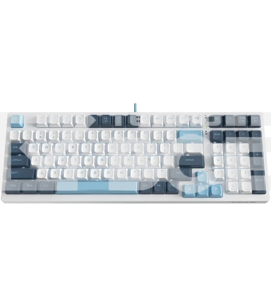 Клавиатура A4Tech Fstyler FS300 (FS300 PANDA SNOWBOARDING) проводная, USB, белый/синий