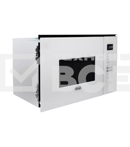 Микроволновая печь встраиваемая DeLonghi DMO 25BB ROMA белый, 25 л, 1450 Вт, переключатели - сенсор
