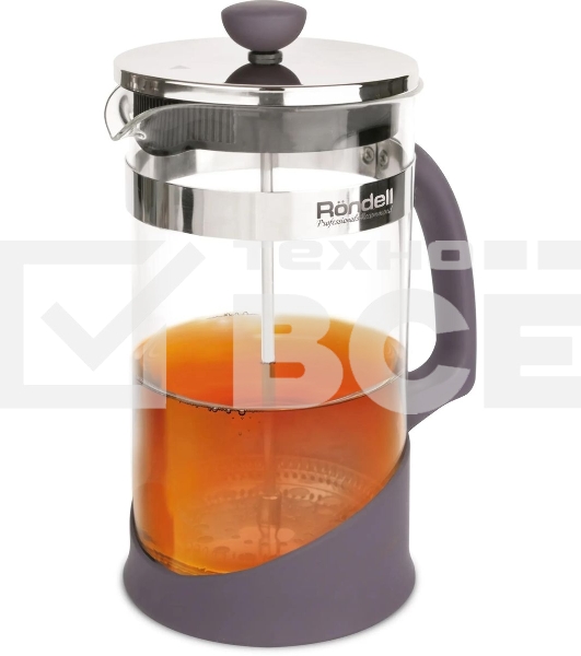 Френч-пресс Rondell Akzent RDS-937, 0.6л, стальной