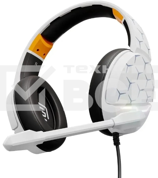 Наушники с микрофоном Оклик HS-L710G белый/черный