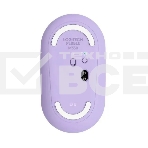 Мышь беспроводная Logitech Pebble M350 фиолетовый, 1000 dpi, радиоканал, Bluetooth, USB, кнопки - 3, фото4