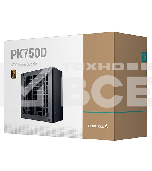 Блок питания Deepcool / GamerStorm PK750D, 750Вт, 80 PLUS Bronze, 120мм, черный