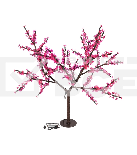 Светодиодное дерево Neon-night Сакура, высота 1,5м, диаметр кроны 1,8м, розовые светодиоды, IP65, понижающий трансформатор в комплекте
