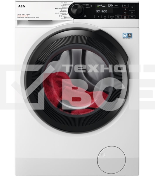 Стирально-сушильная машина AEG LWR73864O белый, загрузка фронтальная 8 кг, 1600 об/мин., класс: D