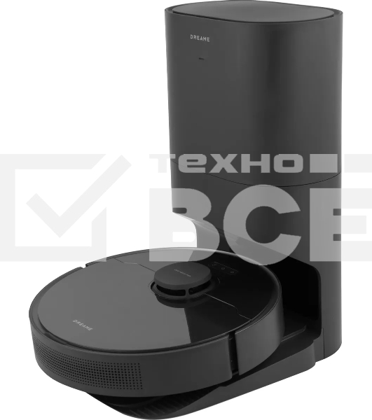 Робот-пылесос Dreame RLS6AD D10S Plus черный, 46 Вт, 5200 мАч Li-Ion, уборка сухая/влажная, пылесборник контейнер 0.4 л