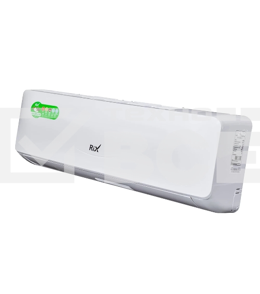 Кондиционер сплит-система настенного типа RIX LITE I/O-W12MB 12000 BTU, 32 м², 28 дБ, охлаждение, обогрев, осушение, белый