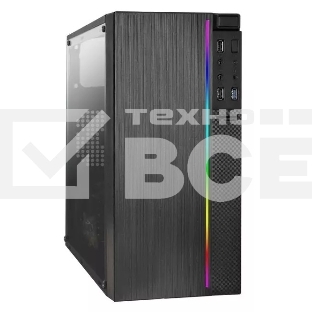 Компьютер IRU Game 510H6SEA MT Ryzen 5 5600 (3.5) 32Gb SSD512Gb RTX4060 8Gb Free DOS GbitEth 500W черный (2073977)