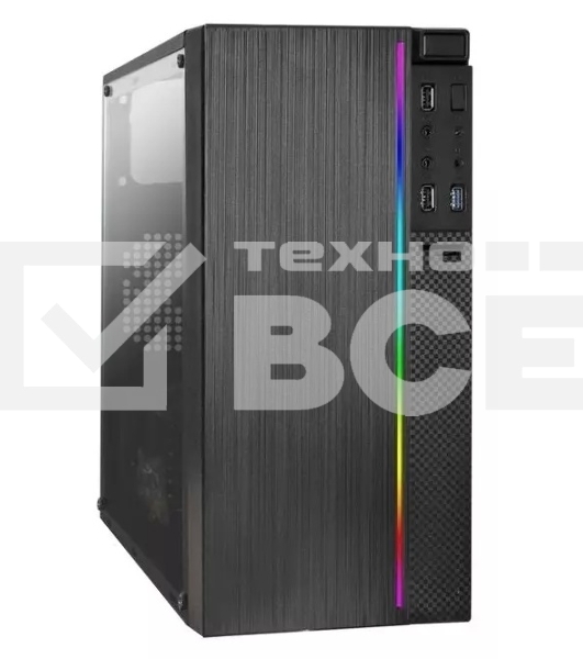 Компьютер IRU Game 510H6SEA MT Ryzen 5 5600 (3.5) 32Gb SSD512Gb RTX4060 8Gb Free DOS GbitEth 500W черный (2073977)