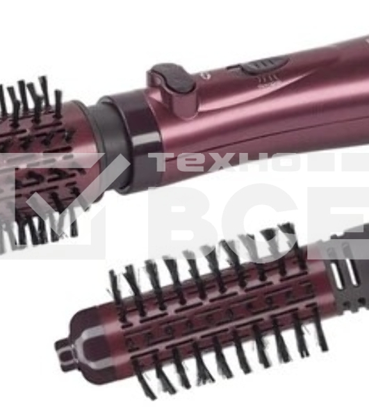 Фен-щетка Polaris PHS 1020RK лиловый 1000Вт. Кол-во режимов 3. Конструкция вращение шнура.2 насадки-щетки: 50, 35 мм. В комплекте щетка. Покрытие керамическое.Автоматическое вращение насадок.