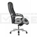 Кресло руководителя Бюрократ T-9925SL/BLACK черный, кожа, крестовина хром, фото2