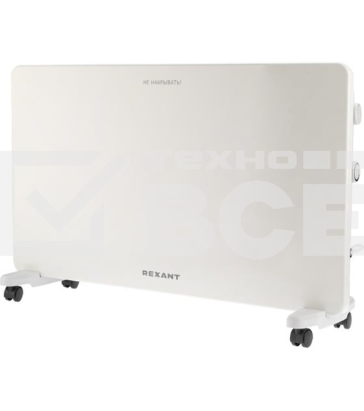 Конвектор Rexant 60-0098, белый, 2000 Вт, 25 м2, механический термостат