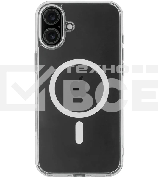 Чехол (клип-кейс) uBear для Apple iPhone 16 Plus Real with MagSafe прозрачный (CS397TT67RL-I24M)