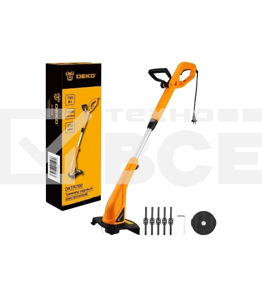 Триммер садовый электрический DEKO DKTR700