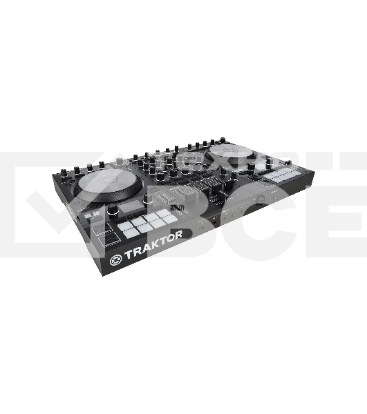 Контроллер DJ [25221] Native Instruments [Traktor Kontrol S4 Mk3] 4-х канальный, для Traktor Pro, 2 цветных дисплея, 16 RGB пэдов, 24бит/96кГц, 2 стерео phono/line входа, 2 стерео line выхода, 2 mic входа, 2 стерео выхода, 2 выхода на наушники, USB-хаб