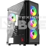 Компьютерный корпус Bloody BD-CC120F черный без БП ATX 8x120мм 1xUSB 2.0 1xUSB 3.0 audio bott PSU, фото 1