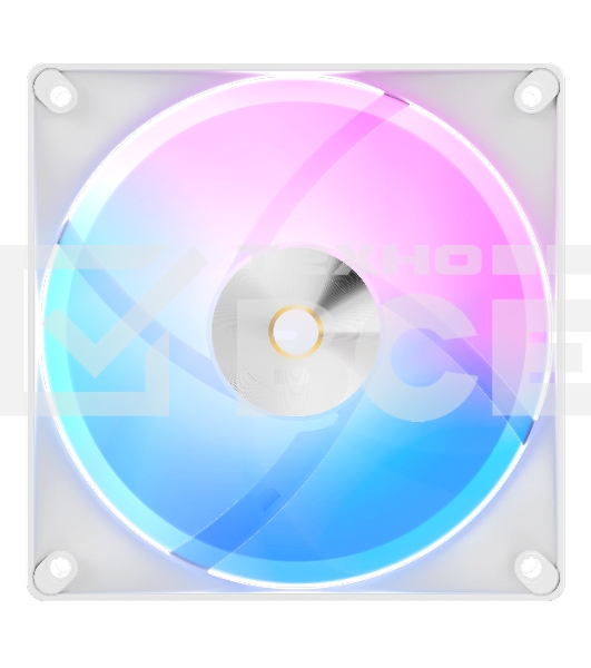 Вентилятор для корпуса Ocypus Delta F12 WH 3 IN 1, 120x120x25mm, 4-PIN PWM, 500-2000 RPM, 29 DBA MAX, HYDRO BEARING