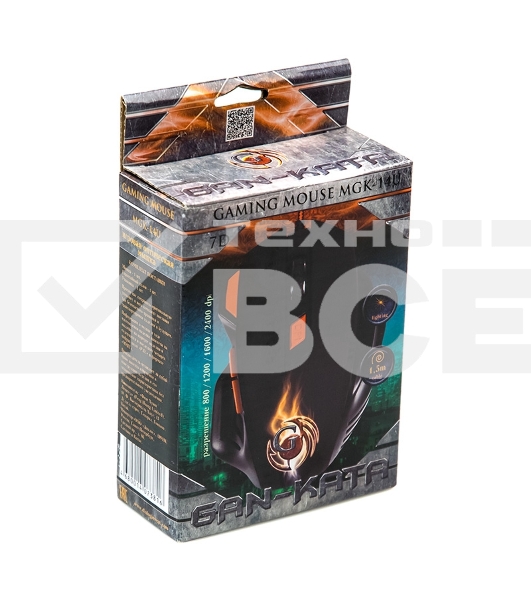 Мышь проводная Dialog Gan-Kata MGK-14U черный, 2400 dpi, USB, кнопки - 7