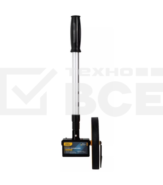 Измерительное колесо с механическим счетчиком Deli DL330060 150мм Точность:± 0,5%, значение деления:0,1 мм, Двухступенчатая алюминиевая масштабируемая рукоятка