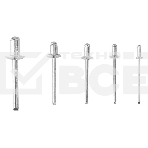 Набор заклепок Deli DL236906 75 шт (2.4мм,3.2мм,4.0мм,4.8мм,6.0мм) * 15 шт Пластиковая коробка., фото4