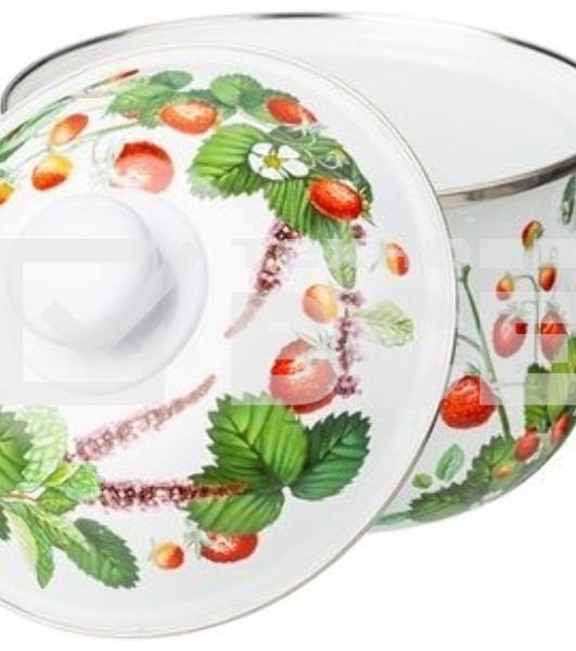 Кастрюля эмалированная AGNESS 934-561 ФРУКТОВАЯ КОРЗИНА 2.0 л