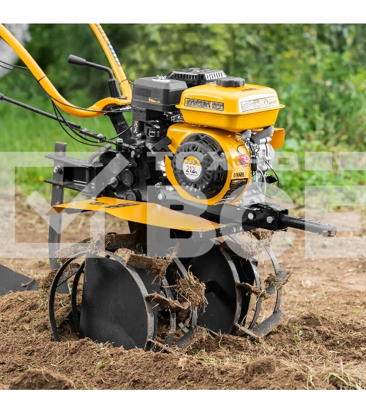 Мотоблок Denzel DPT-370S, 7 л.с., ремен.сцеп, фрез 3х4, ШОМ, передачи 3В/1Н