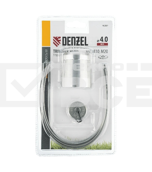 Головка триммерная универсальная Denzel быстрозажимная, шайба М8, М10, М20