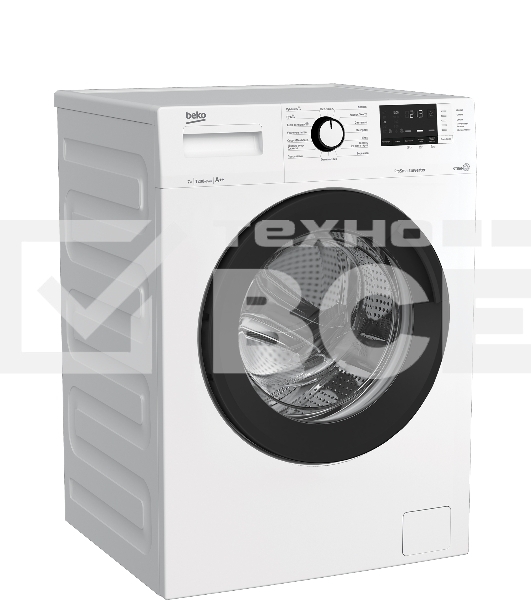 Стиральная машина Beko WSRE7612XAWI белый загрузка фронтальная 7 кг, 1200 об/мин., класс: А