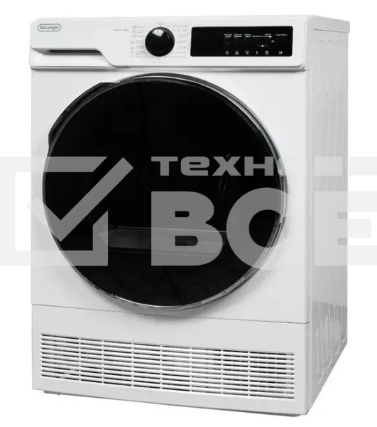 Сушильная машина DeLonghi DTD 8105 C FABIO белый, 8 кг, сушка - конденсационная, программ - 15, 59.6 x 84.5 x 56.3 см