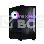 Компьютерный корпус ZALMAN P10, MATX, BLACK, WINDOW, 2x3.5