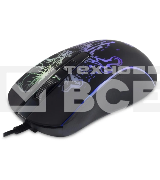 Мышь проводная Oklick 702G черный, 3600 dpi, USB, кнопки - 4
