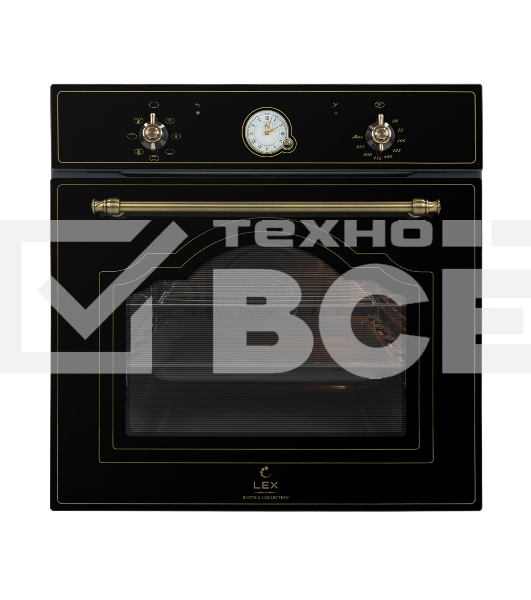 Духовой шкаф Электрический LEX EDM 6070С BL черный, встраиваемый